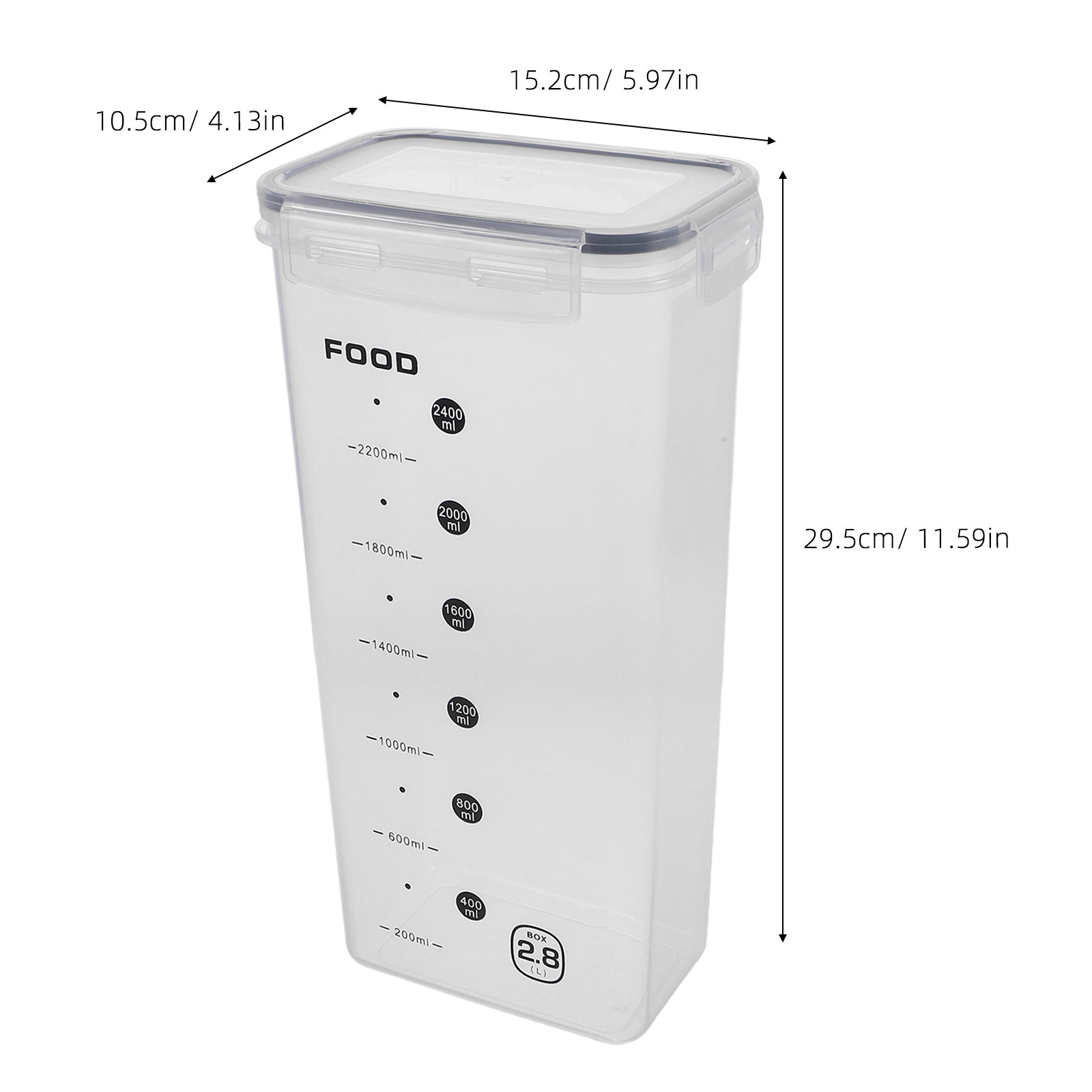 ภาชนะเก็บอาหารแห้งแบบโปร่งใส 2 - Food Storage Jars Airtight บทวิจารณ์และราคา