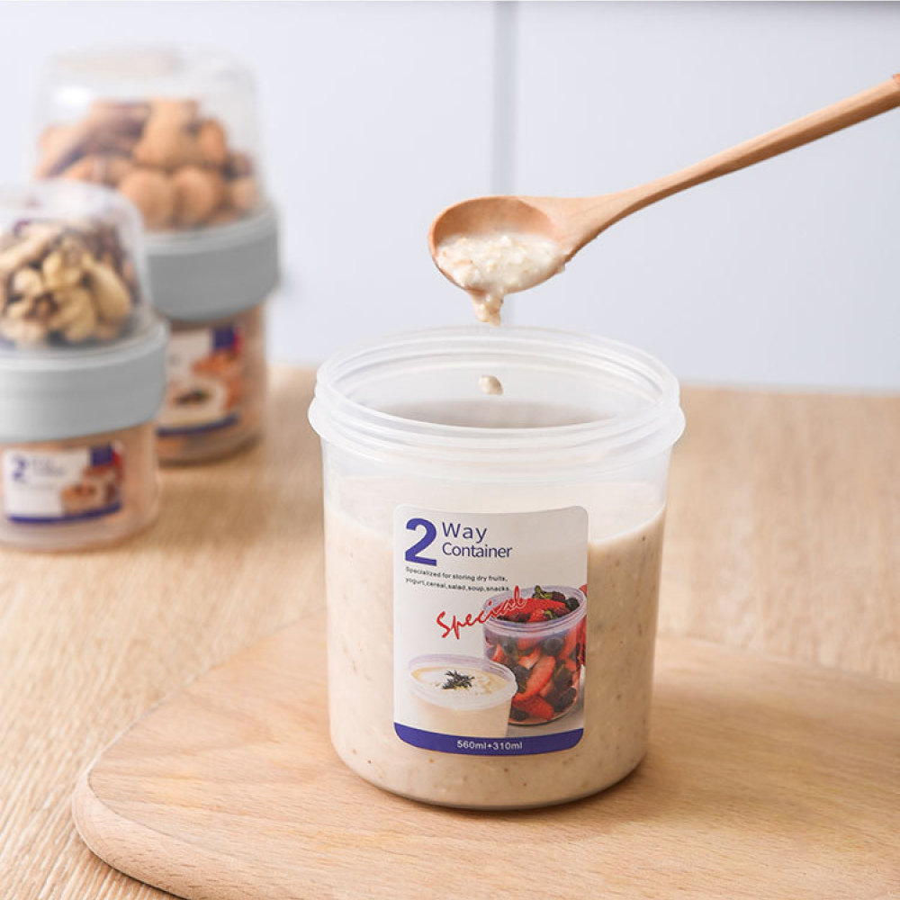 กล่องใส่อาหารสองชั้นป้องกันการ - Food Storage Jars With Wooden Lids บทวิจารณ์และราคา